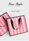 أكياس ورقية لمستحضرات التجميل CMYK مخططة باللون الوردي من Pantone للهدايا المرتجعة