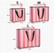 أكياس ورقية لمستحضرات التجميل CMYK مخططة باللون الوردي من Pantone للهدايا المرتجعة