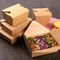 CMYK Pantone Kraft Pasta Salad Box OEM ODM صندوق غداء ورقي يمكن التخلص منه