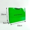 Gold Logo 26x9x33cm حقيبة ورقية ملابس خضراء أفوكادو بمقبض شريط